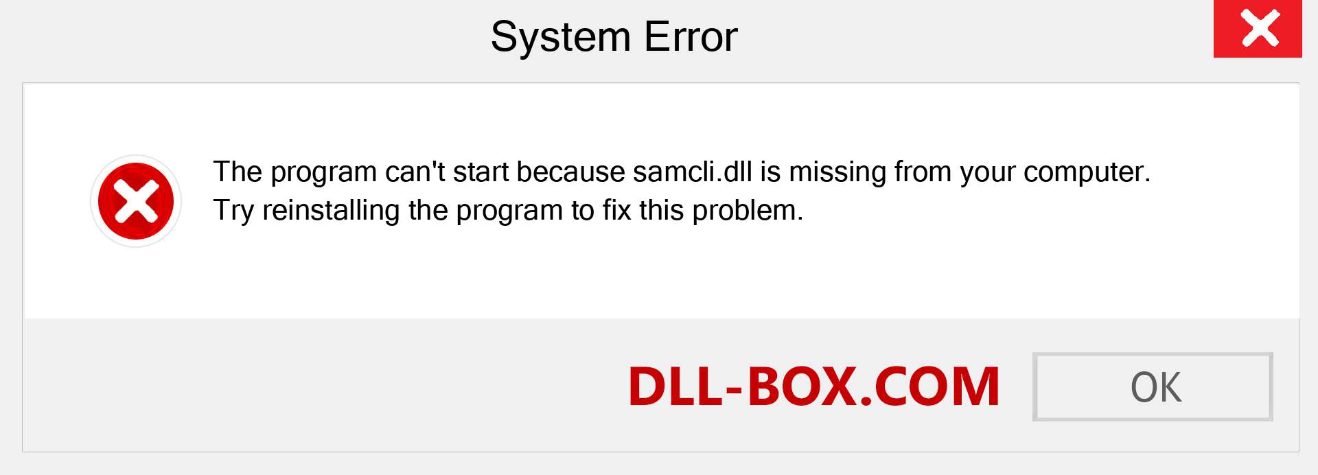  samcli.dll file is missing?. Download for Windows 7, 8, 10 - Fix  samcli dll Missing Error on Windows, photos, images